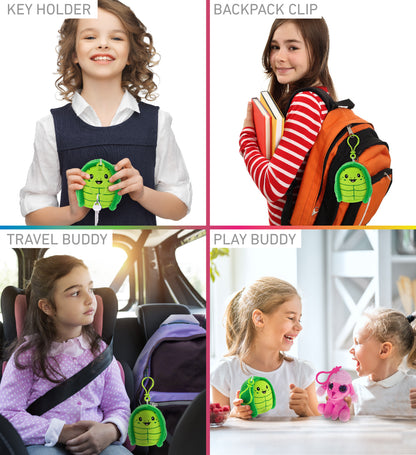 SNUG-MOOSHIES PLUSH CLIPS - SEA TURTLE