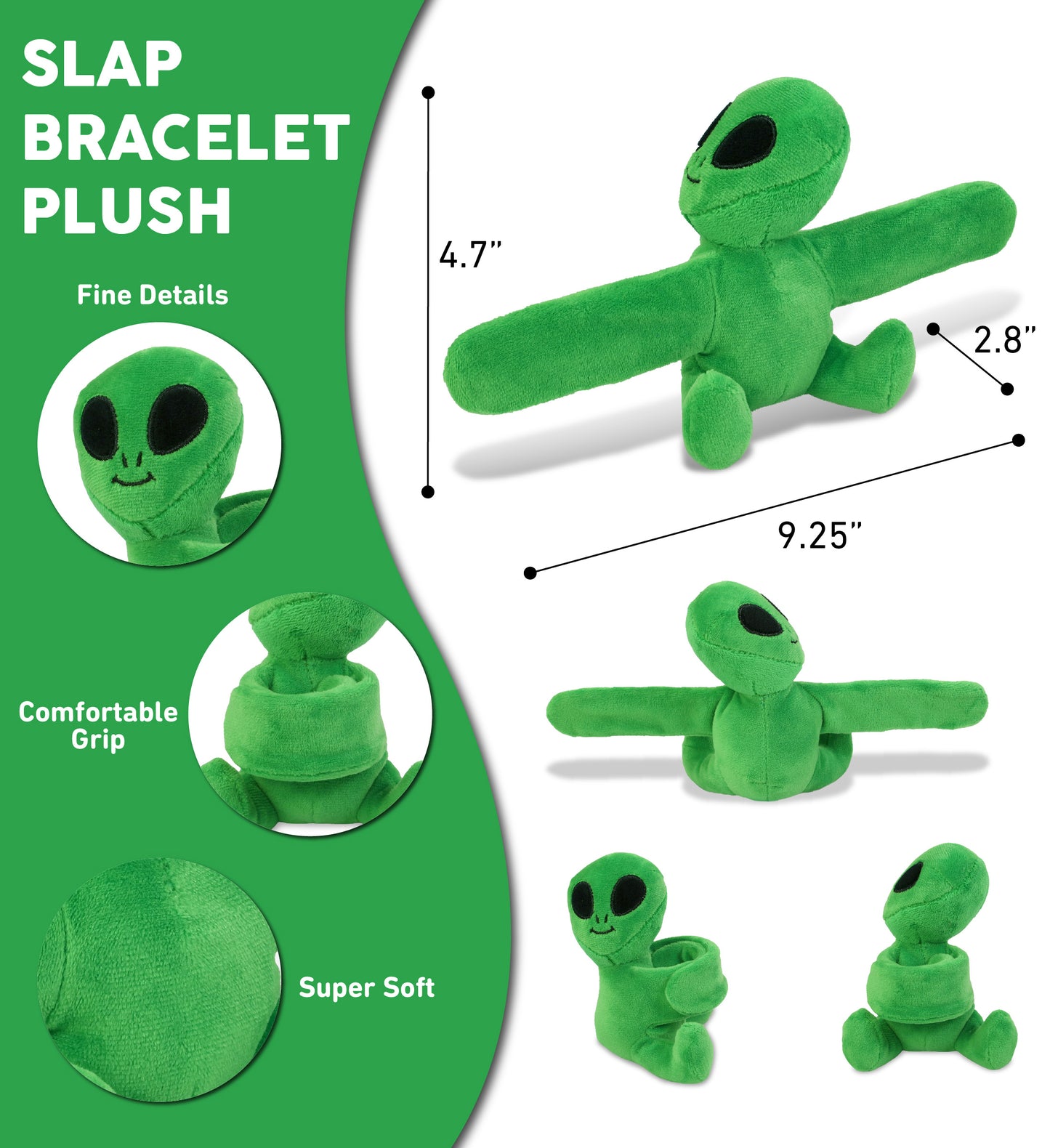 SLAP BRACELET PLUSH - ALIEN