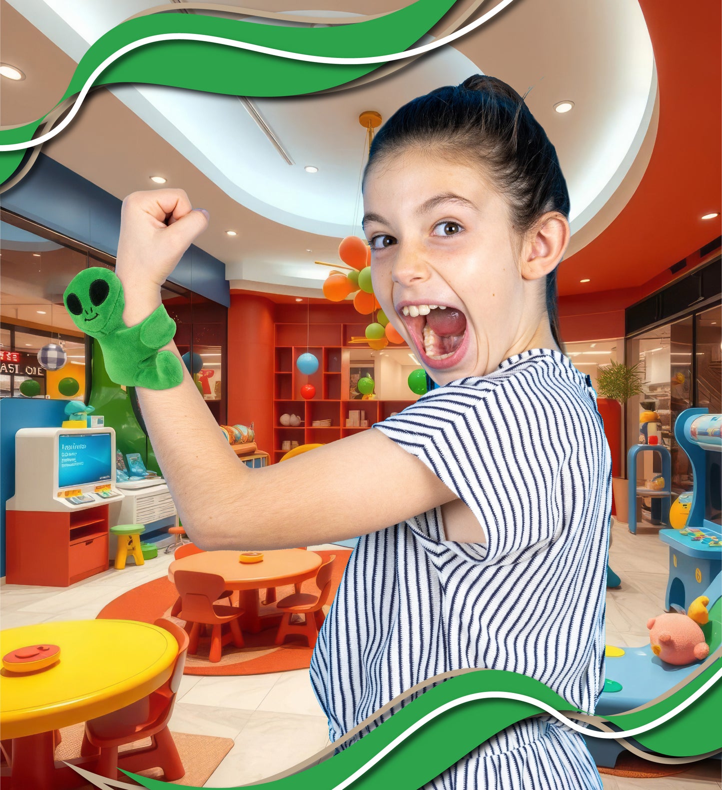 SLAP BRACELET PLUSH - ALIEN