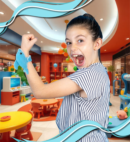 SLAP BRACELET PLUSH - DOLPHIN