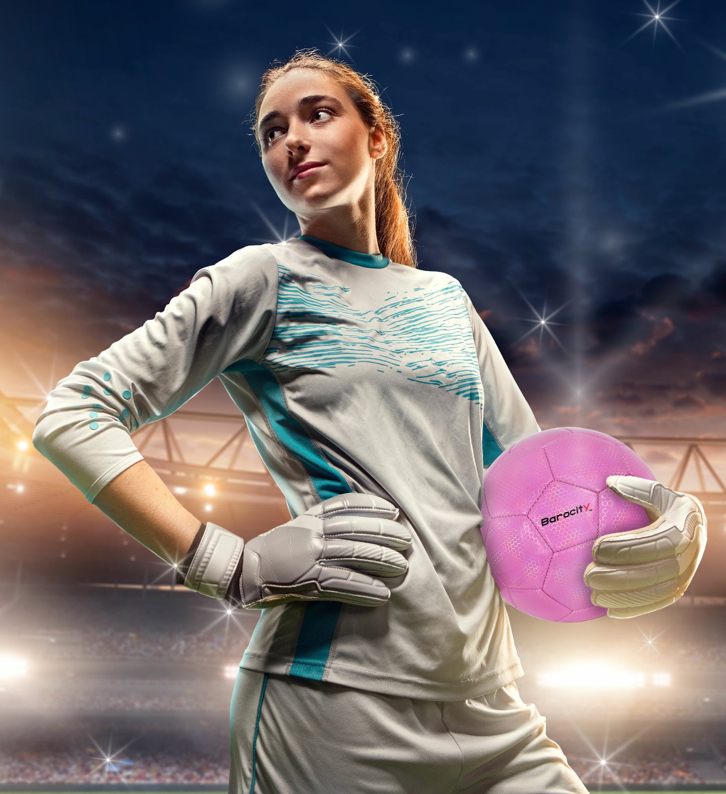 SOCCER BALL - PINK MODERN PATTERN - SIZE 5