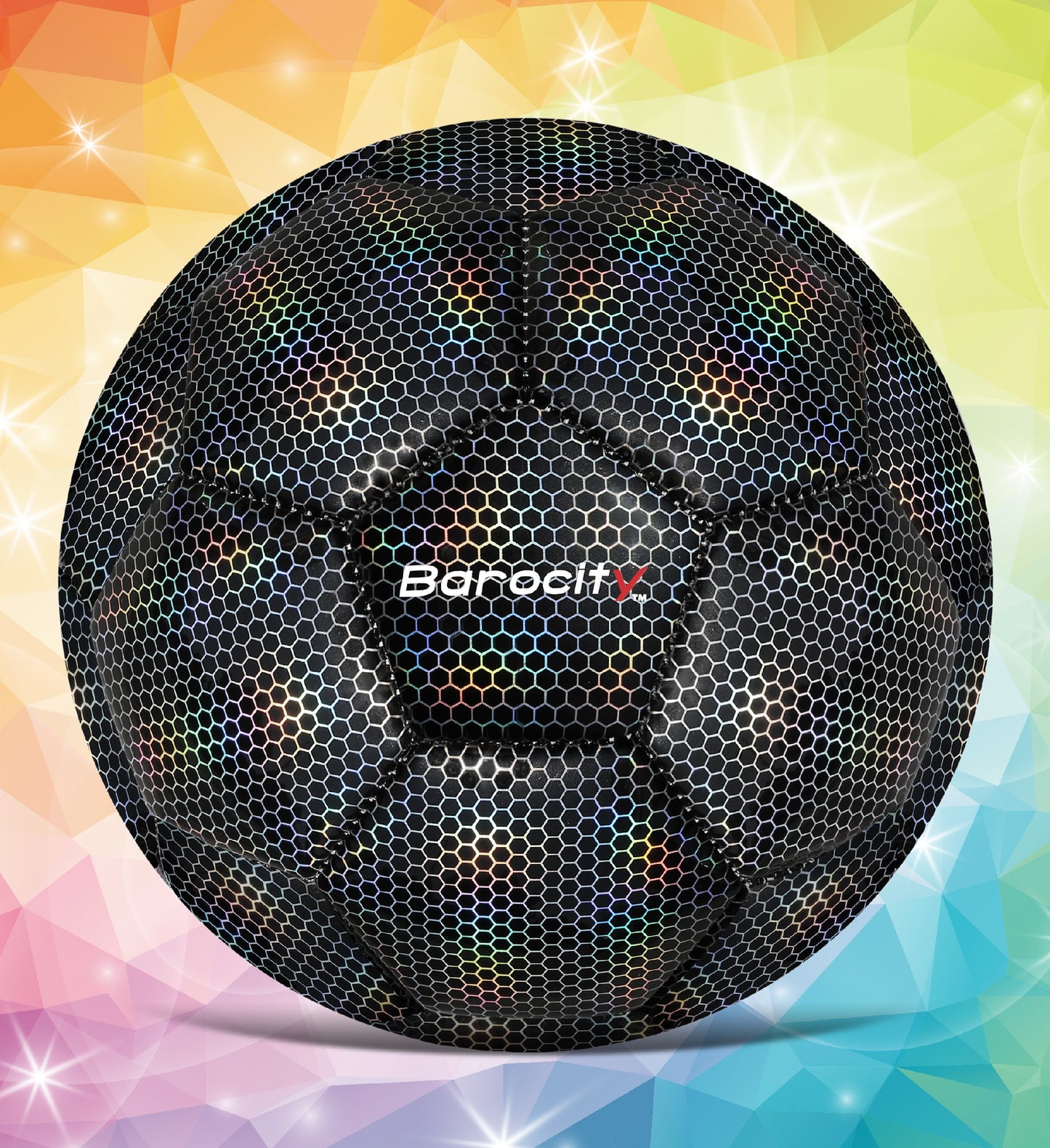 SOCCER BALL - BLACK MODERN PATTERN - SIZE 3