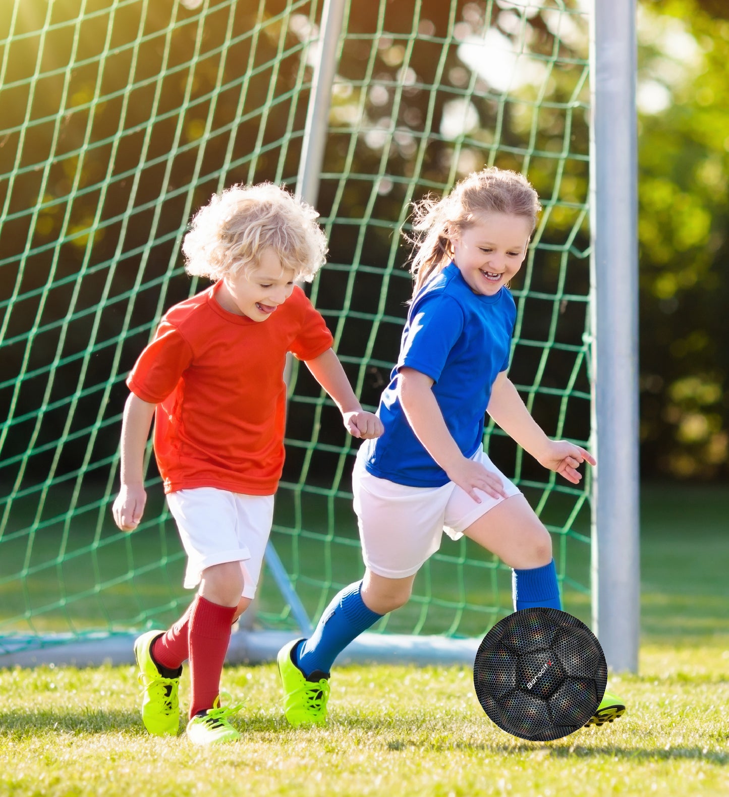 SOCCER BALL - BLACK MODERN PATTERN - SIZE 3
