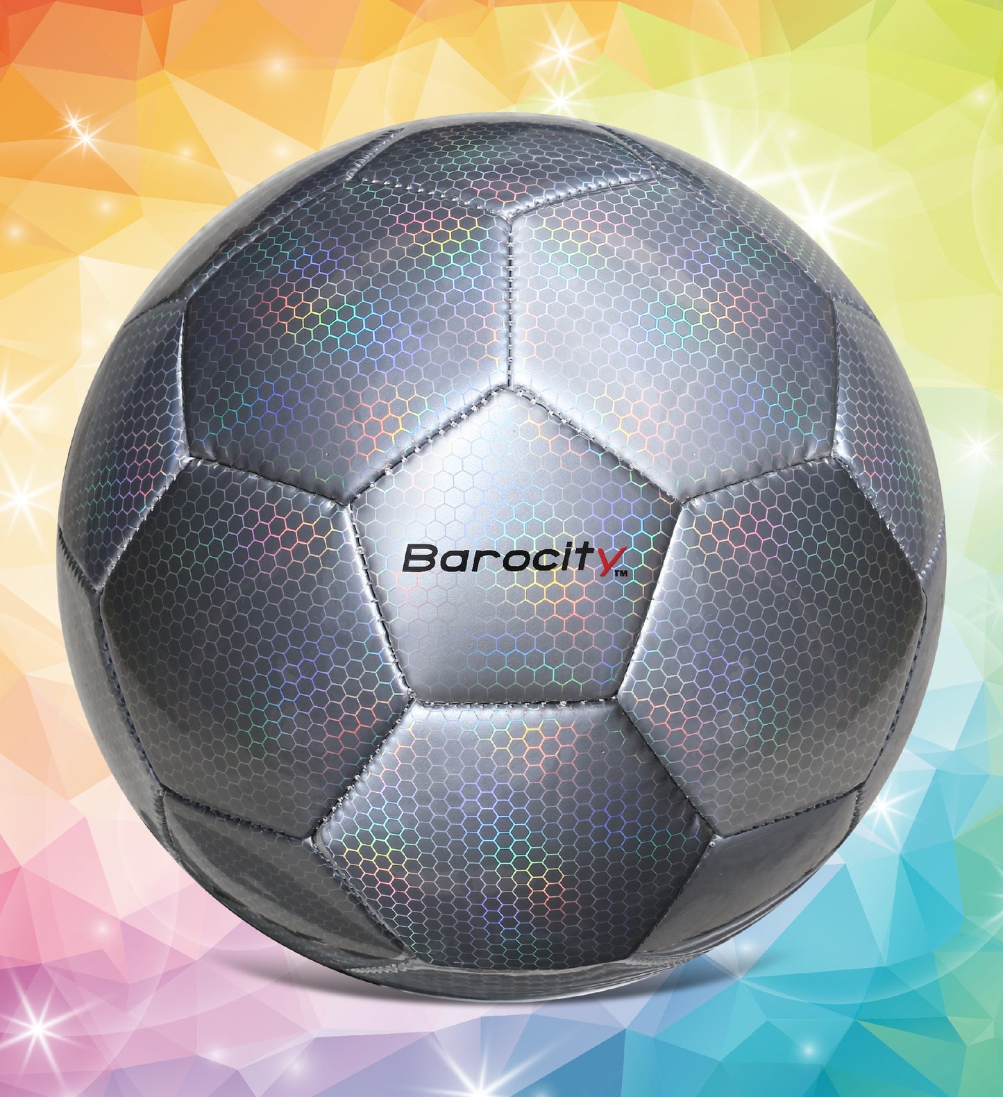 SOCCER BALL - SILVER MODERN PATTERN - SIZE 3