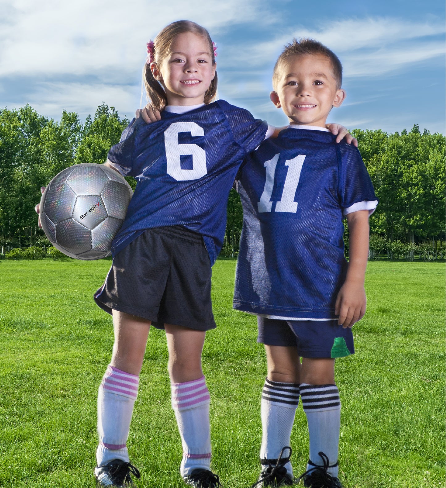SOCCER BALL - SILVER MODERN PATTERN - SIZE 3