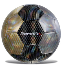 SOCCER BALL - MIX SILVER, BLACK, & GOLD MODERN PATTERN - SIZE 3