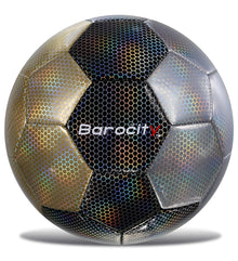 SOCCER BALL - MIX SILVER, BLACK, & GOLD MODERN PATTERN - SIZE 5