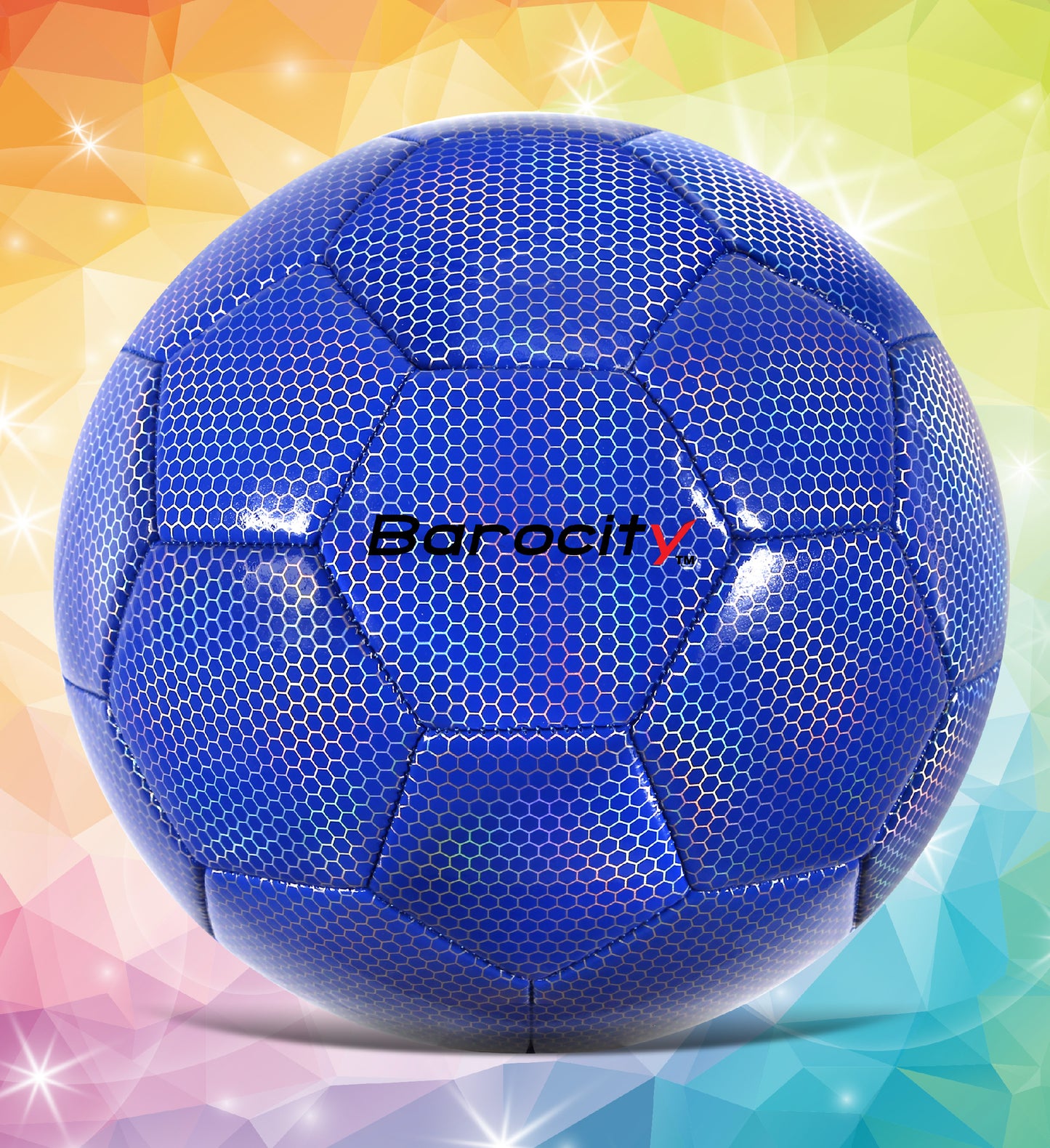 SOCCER BALL - BLUE MODERN PATTERN - SIZE 3