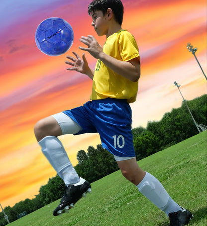 SOCCER BALL - BLUE MODERN PATTERN - SIZE 4