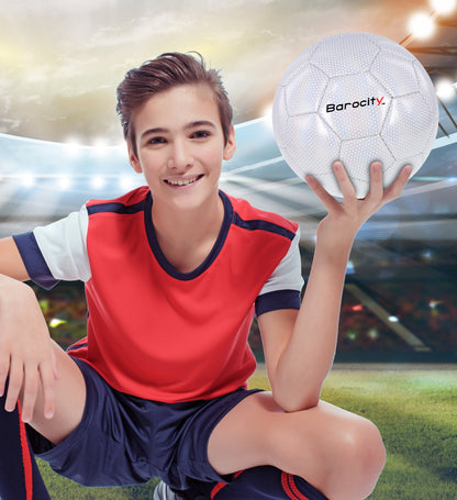 SOCCER BALL - WHITE MODERN PATTERN - SIZE 5