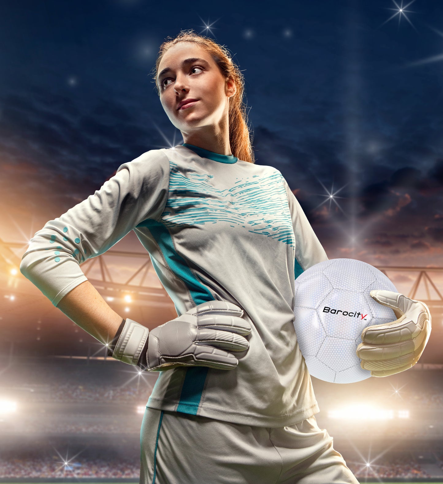 SOCCER BALL - WHITE MODERN PATTERN - SIZE 5