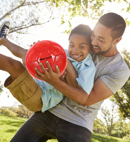 SOCCER BALL - RED MODERN PATTERN - SIZE 3