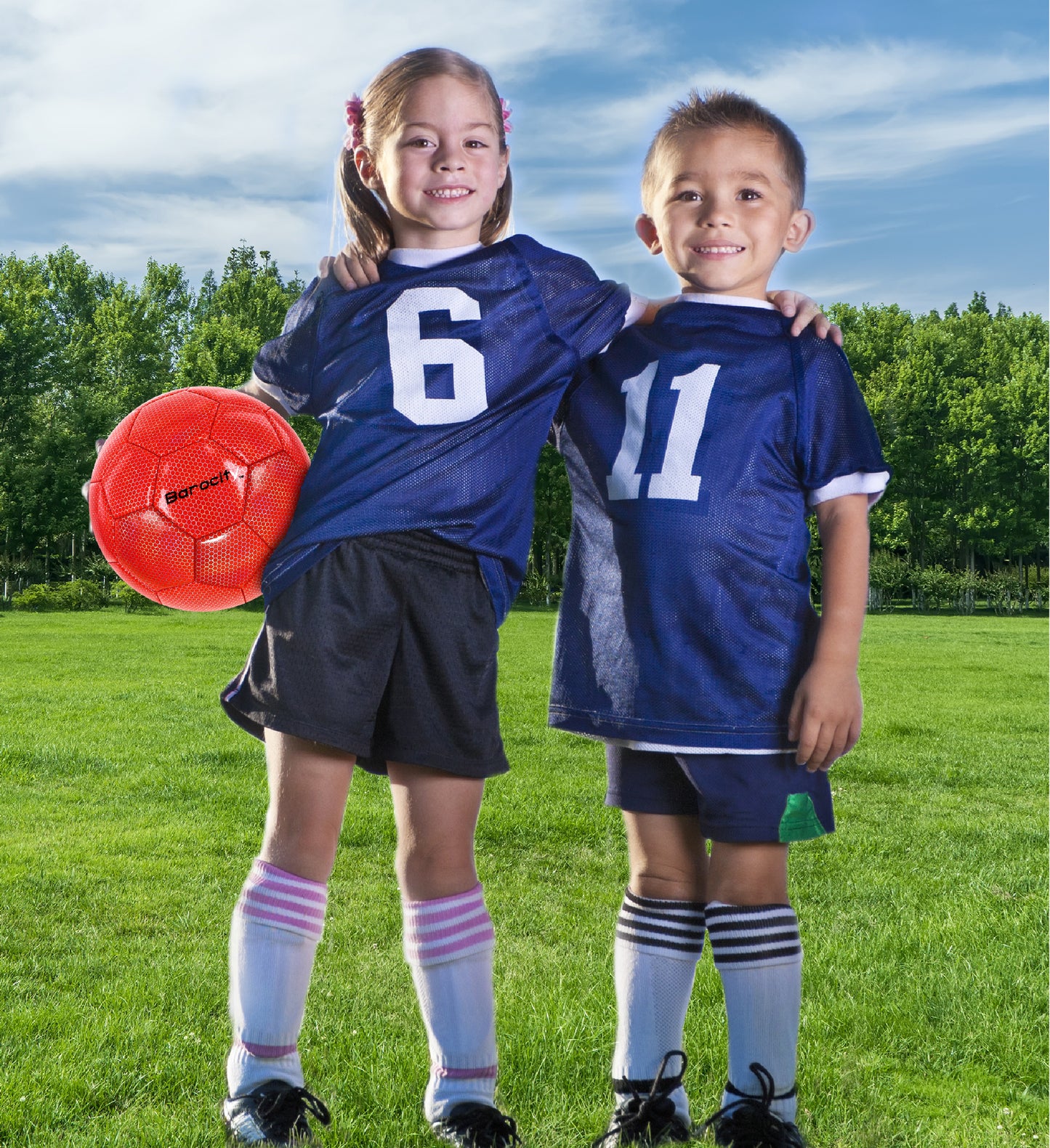 SOCCER BALL - RED MODERN PATTERN - SIZE 3