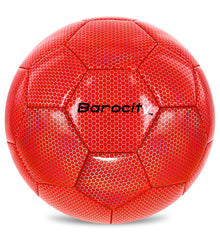SOCCER BALL - RED MODERN PATTERN - SIZE 3