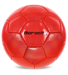 SOCCER BALL - RED MODERN PATTERN - SIZE 4