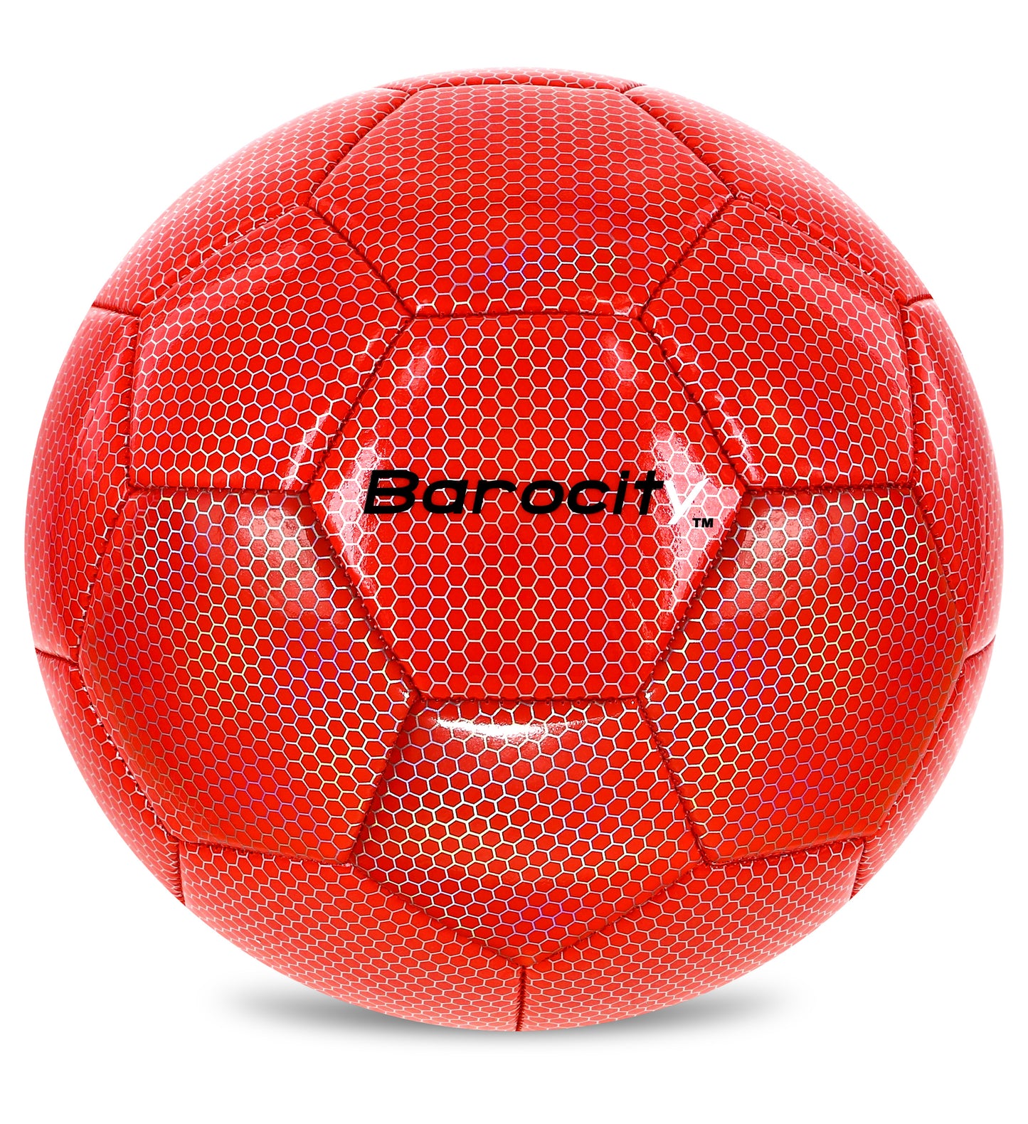 SOCCER BALL - RED MODERN PATTERN - SIZE 4