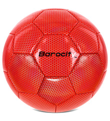SOCCER BALL - RED MODERN PATTERN - SIZE 5