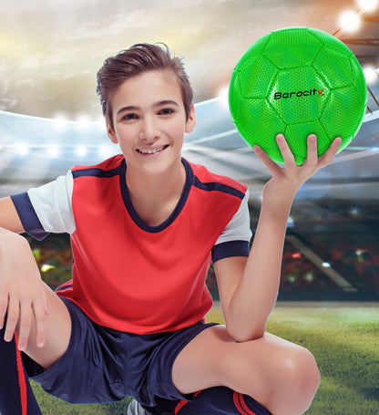 SOCCER BALL - GREEN MODERN PATTERN - SIZE 4