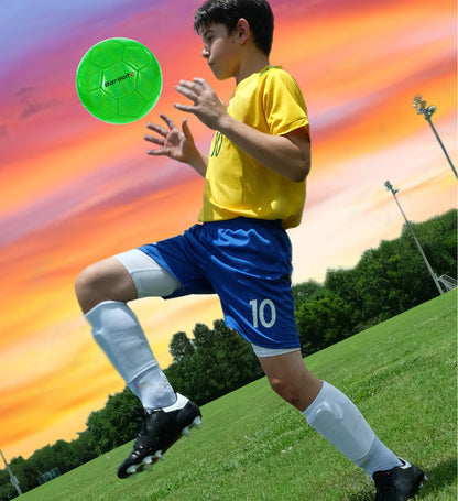 SOCCER BALL - GREEN MODERN PATTERN - SIZE 4