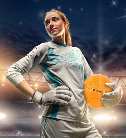 SOCCER BALL - ORANGE MODERN PATTERN - SIZE 5