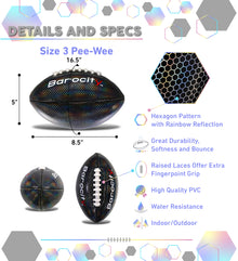 FOOTBALL - BLACK MODERN PATTERN - SIZE 3