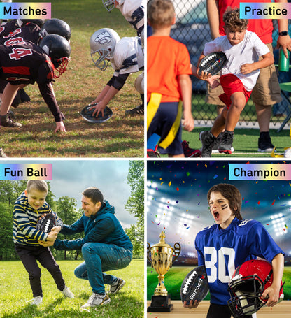 FOOTBALL - BLACK MODERN PATTERN - SIZE 3