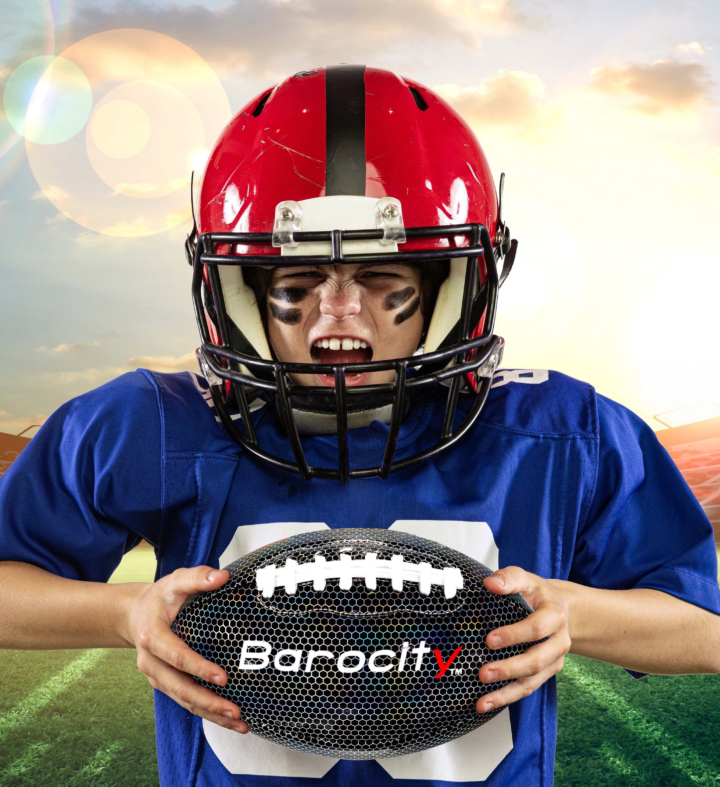 FOOTBALL - BLACK MODERN PATTERN - SIZE 3