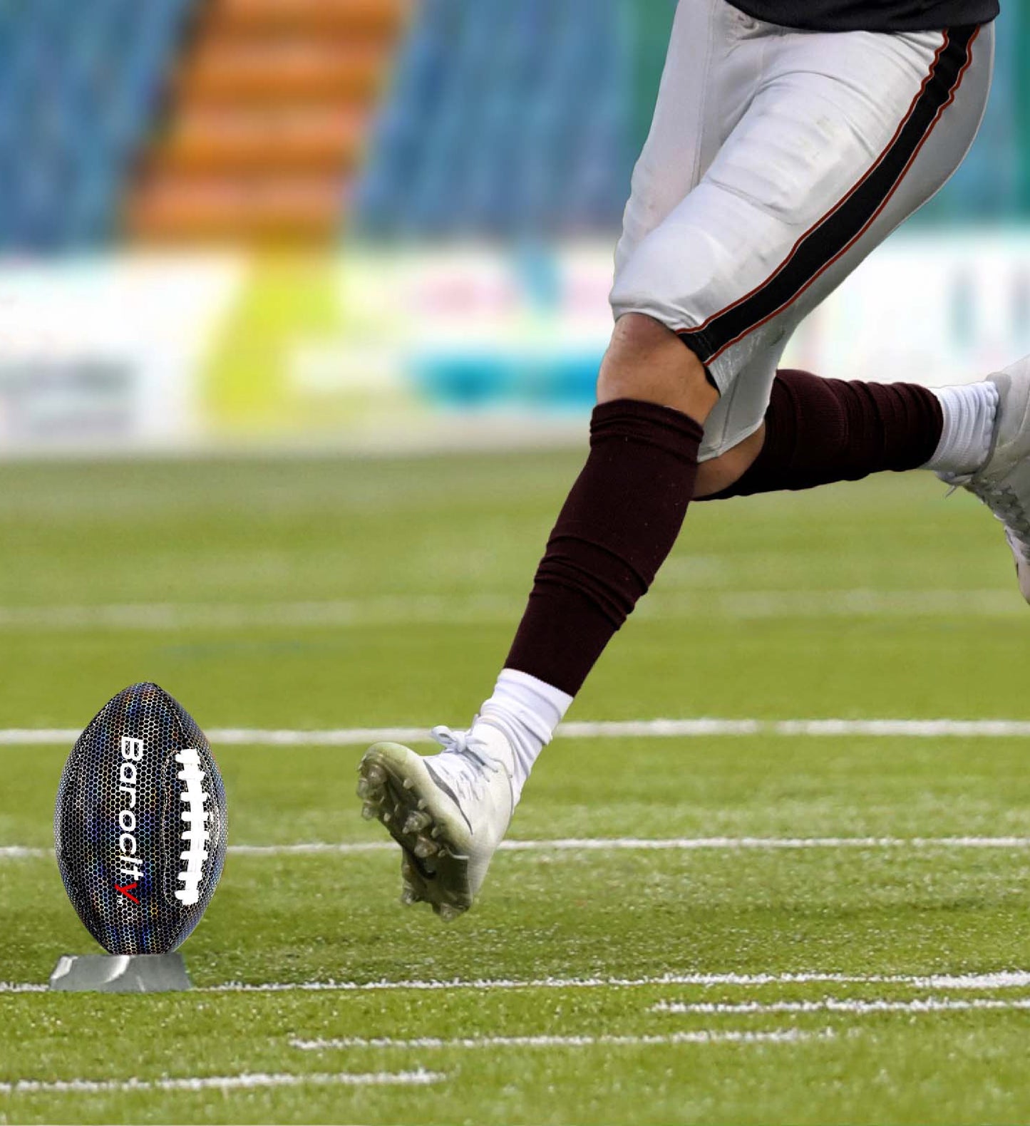 FOOTBALL - BLACK MODERN PATTERN - SIZE 3