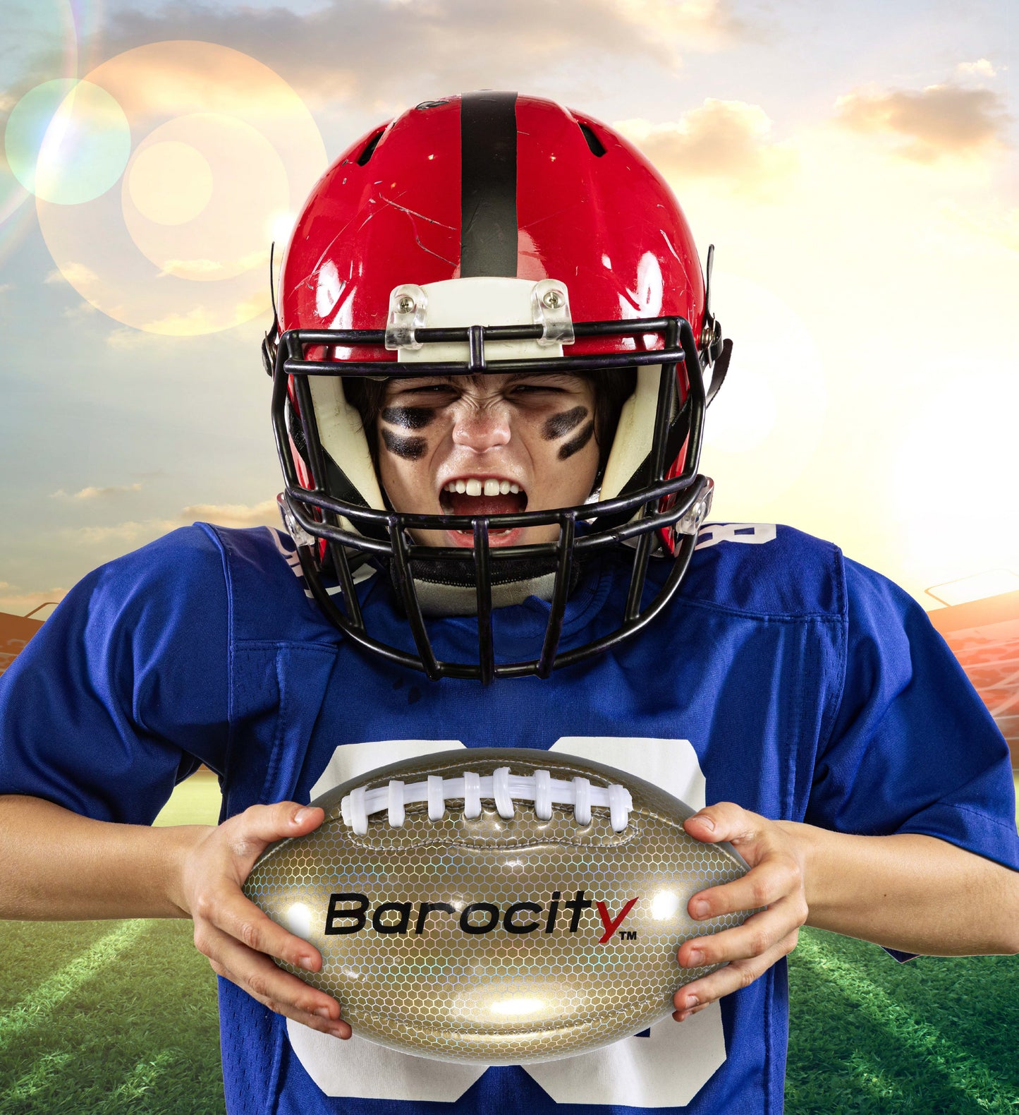 FOOTBALL - GOLD MODERN PATTERN - SIZE 3