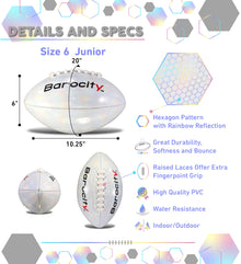 FOOTBALL - WHITE MODERN PATTERN - SIZE 6