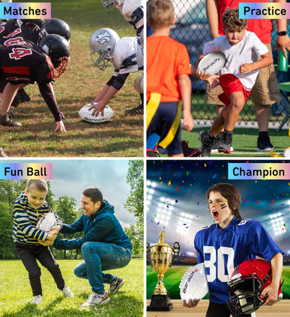 FOOTBALL - WHITE MODERN PATTERN - SIZE 6
