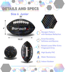 FOOTBALL - BLACK MODERN PATTERN - SIZE 6