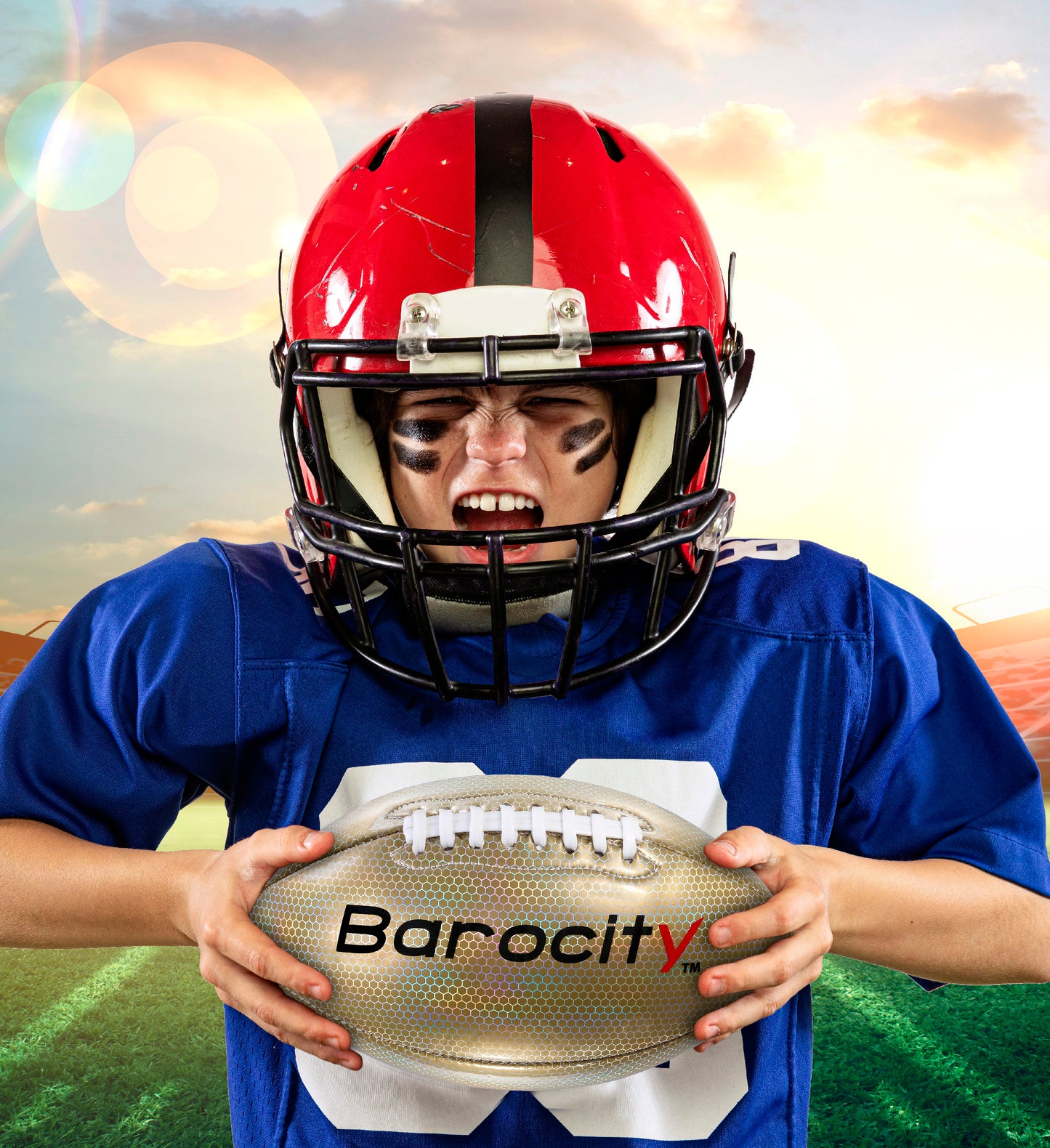 FOOTBALL - GOLD MODERN PATTERN - SIZE 6