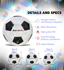 SOCCER BALL - CLASSIC BLACK & WHITE MODERN PATTERN - SIZE 3