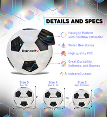 SOCCER BALL - CLASSIC BLACK & WHITE MODERN PATTERN - SIZE 4