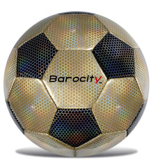 SOCCER BALL - CLASSIC BLACK & GOLD MODERN PATTERN - SIZE 4