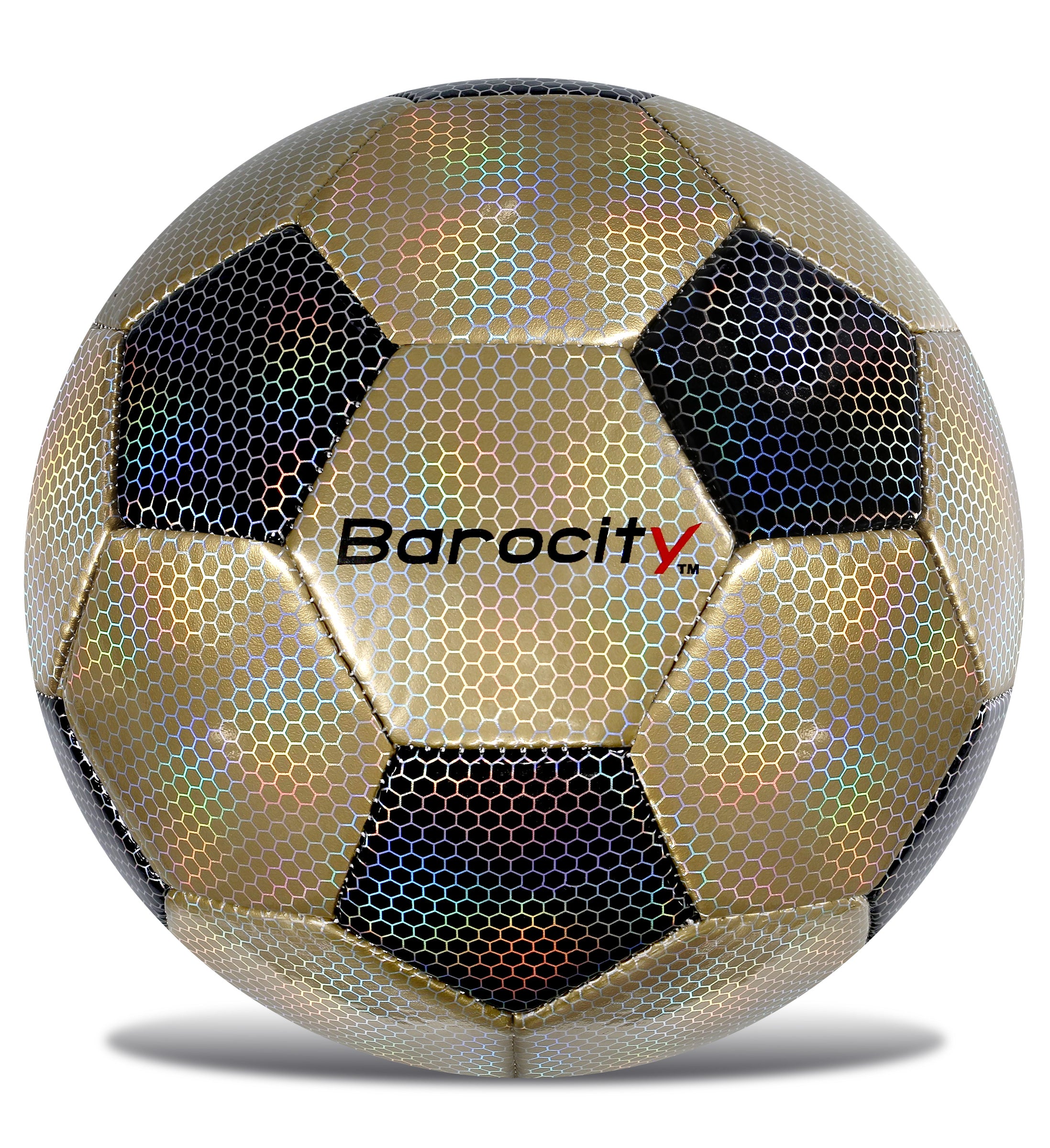 SOCCER BALL - CLASSIC BLACK & GOLD MODERN PATTERN - SIZE 4