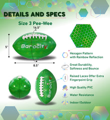 FOOTBALL - GREEN MODERN PATTERN - SIZE 3