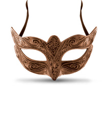 STEAMPUNK - VENETIAN METALLIC MASQUERADE BALL MASK - COPPER