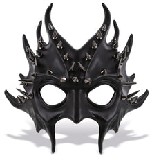 Metallic Devil Mask - Black - Steampunk