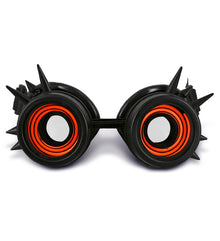 Led Light-Up Glowing Goggles - Black - Steampunk