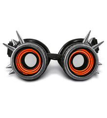 Led Light-Up Glowing Goggles - Silver - Steampunk
