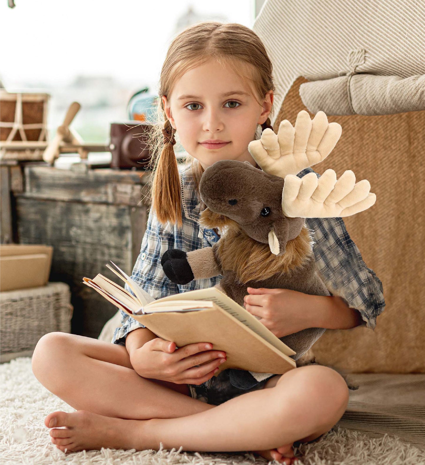 SUPER-SOFT PLUSH - STANDING MOOSE 8"