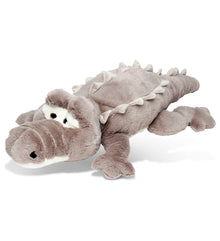 STYLISH PLUSH PILLOW- XL GREY ALLIGATOR