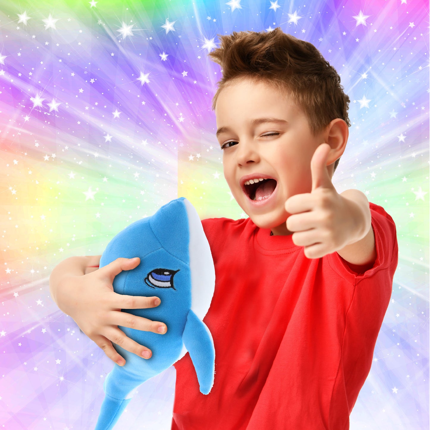 BABY SOFT PLUSH - BLUE DOLPHIN