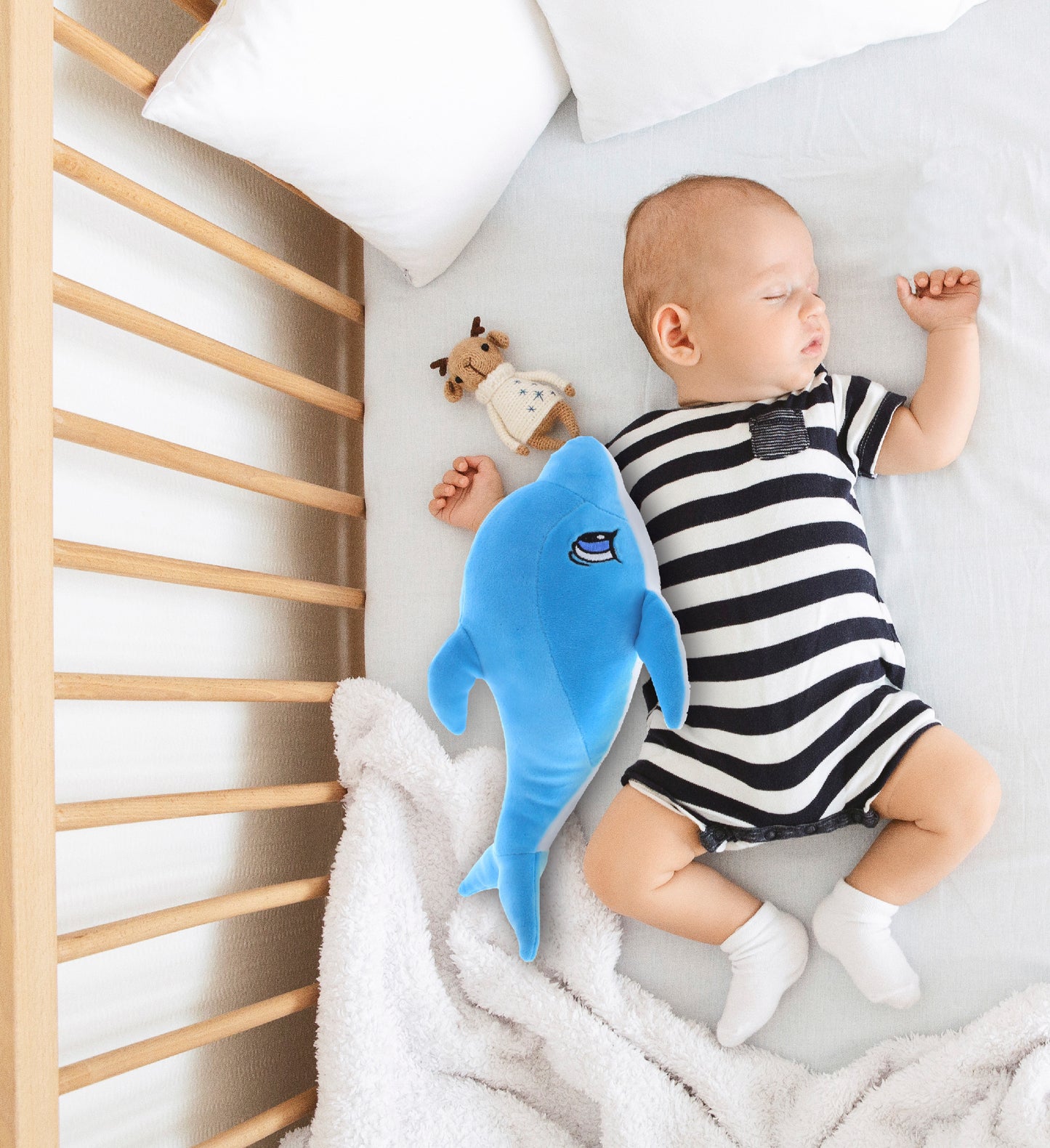 BABY SOFT PLUSH - BLUE DOLPHIN
