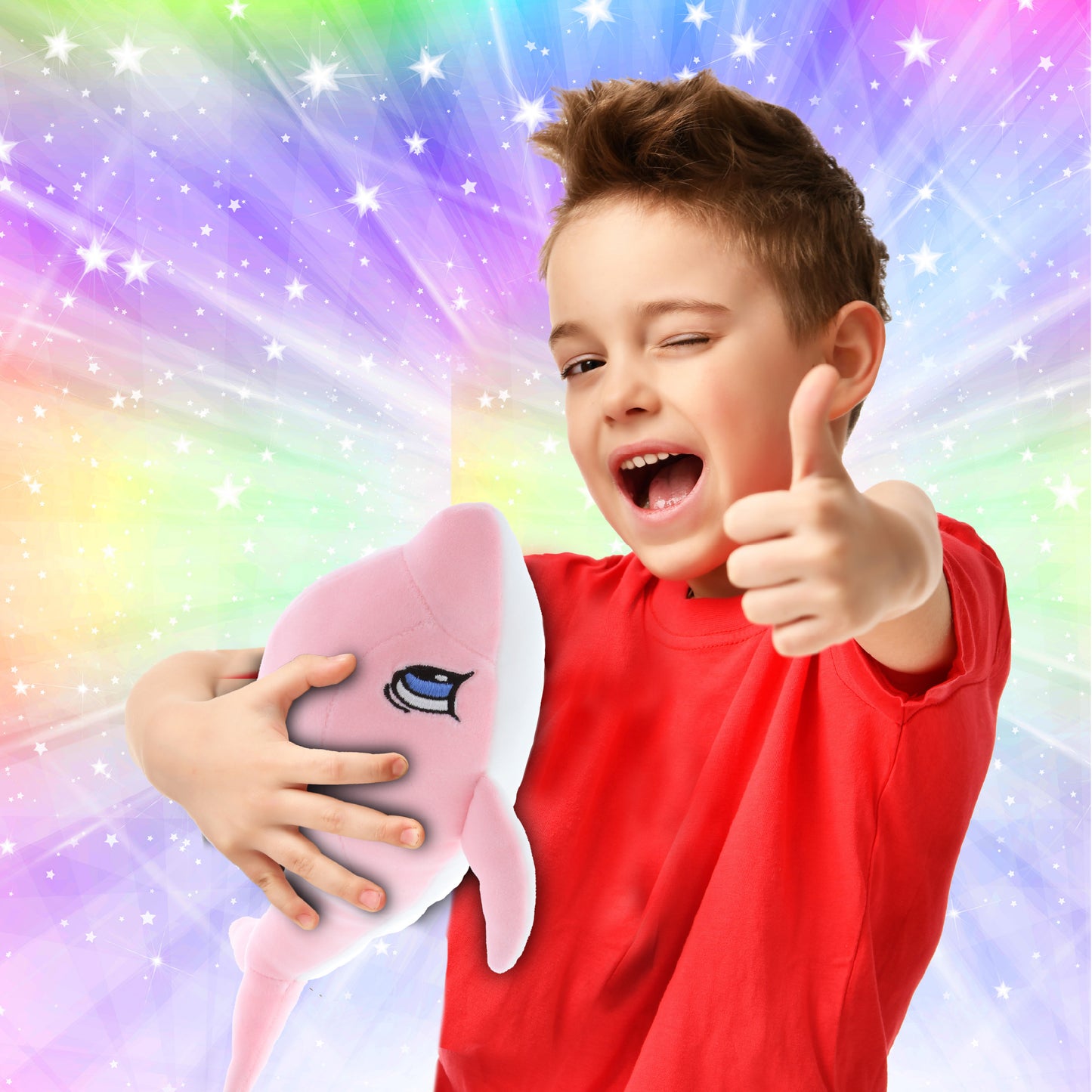 BABY SOFT PLUSH - PINK DOLPHIN