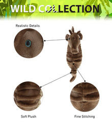 WILD COLLECTION PLUSH - 12" SEAHORSE