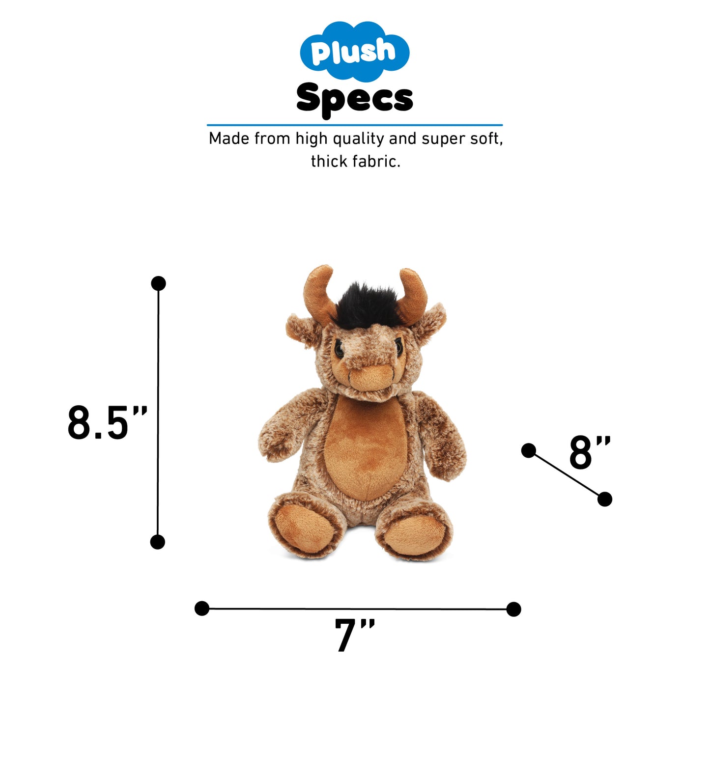 SUPER SOFT PLUSH - SITTING BUFFALO