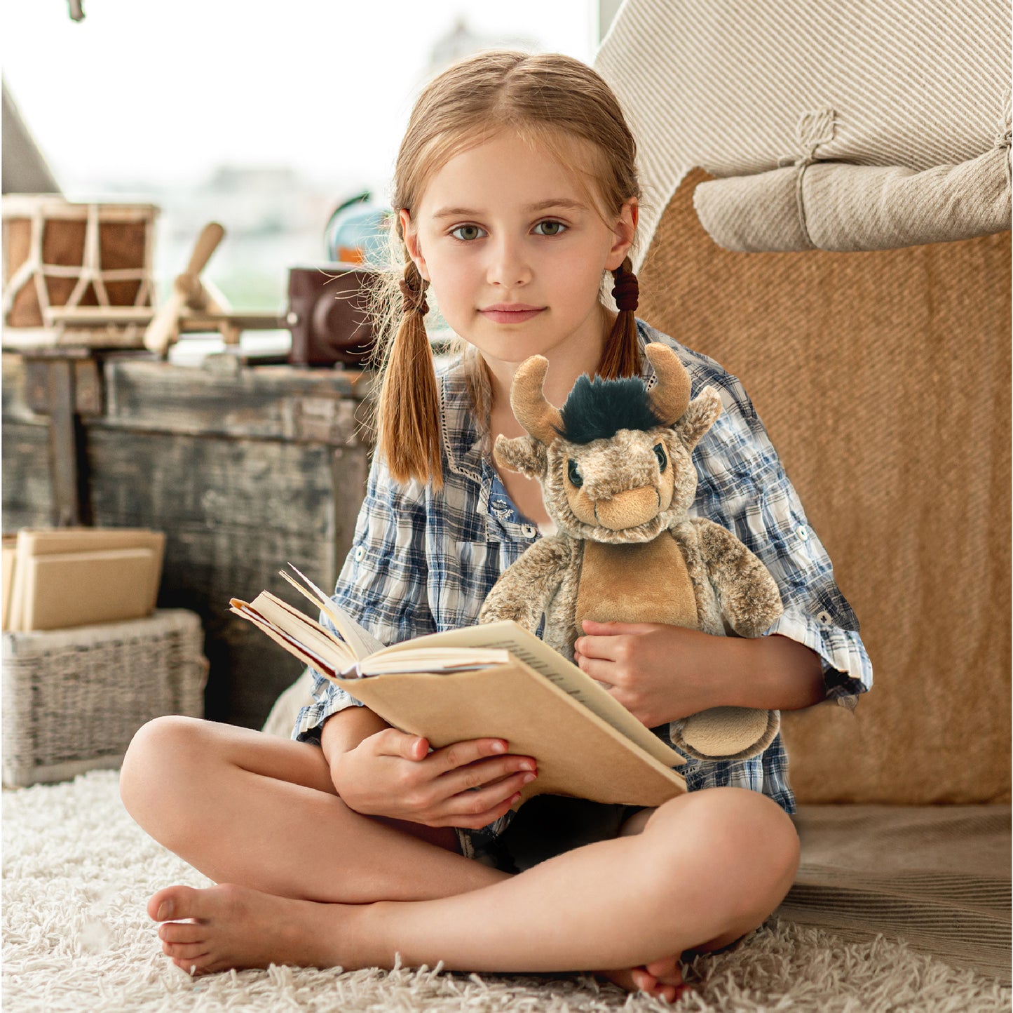 SUPER SOFT PLUSH - SITTING BUFFALO